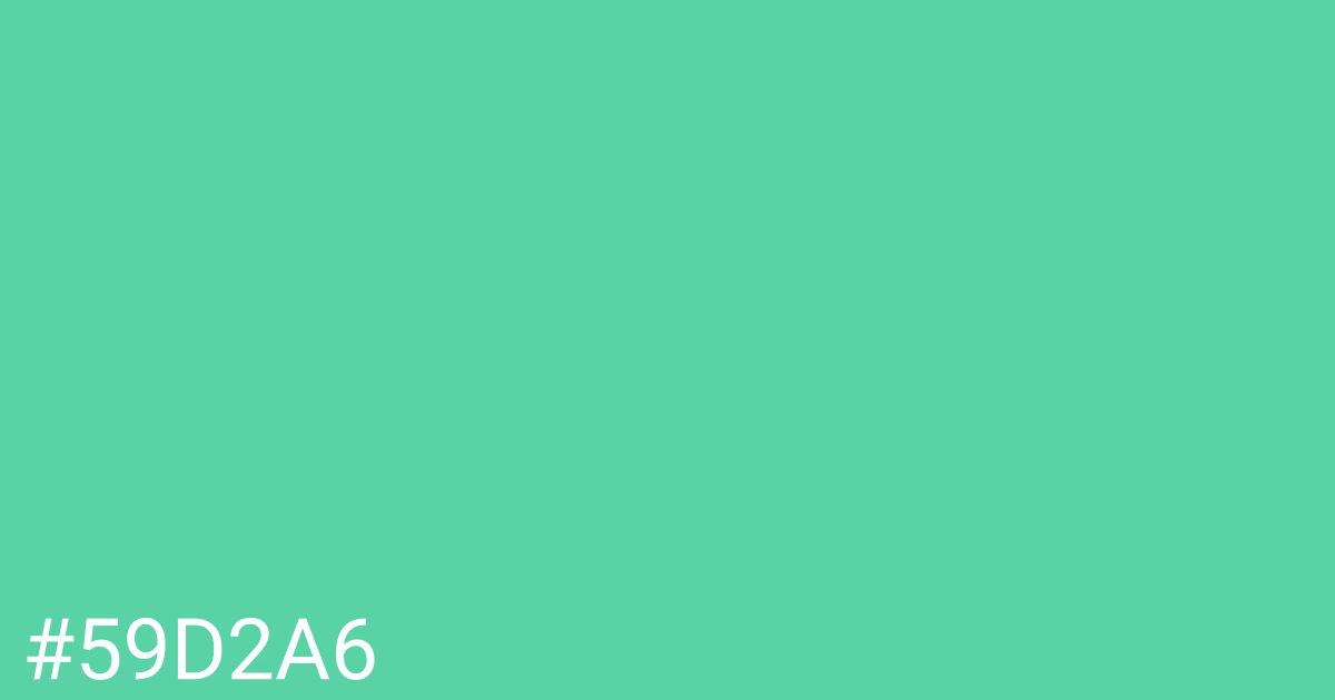 Hex color #59d2a6 graphic