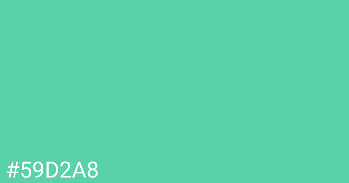 Hex color #59d2a8 graphic