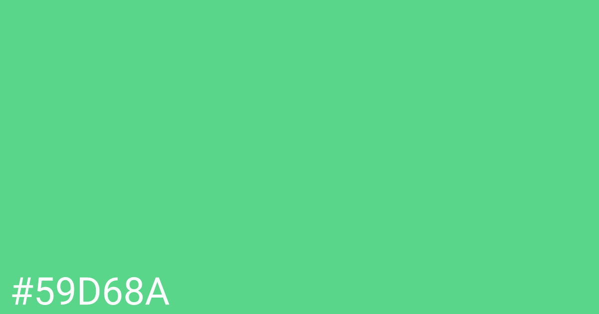 Hex color #59d68a graphic