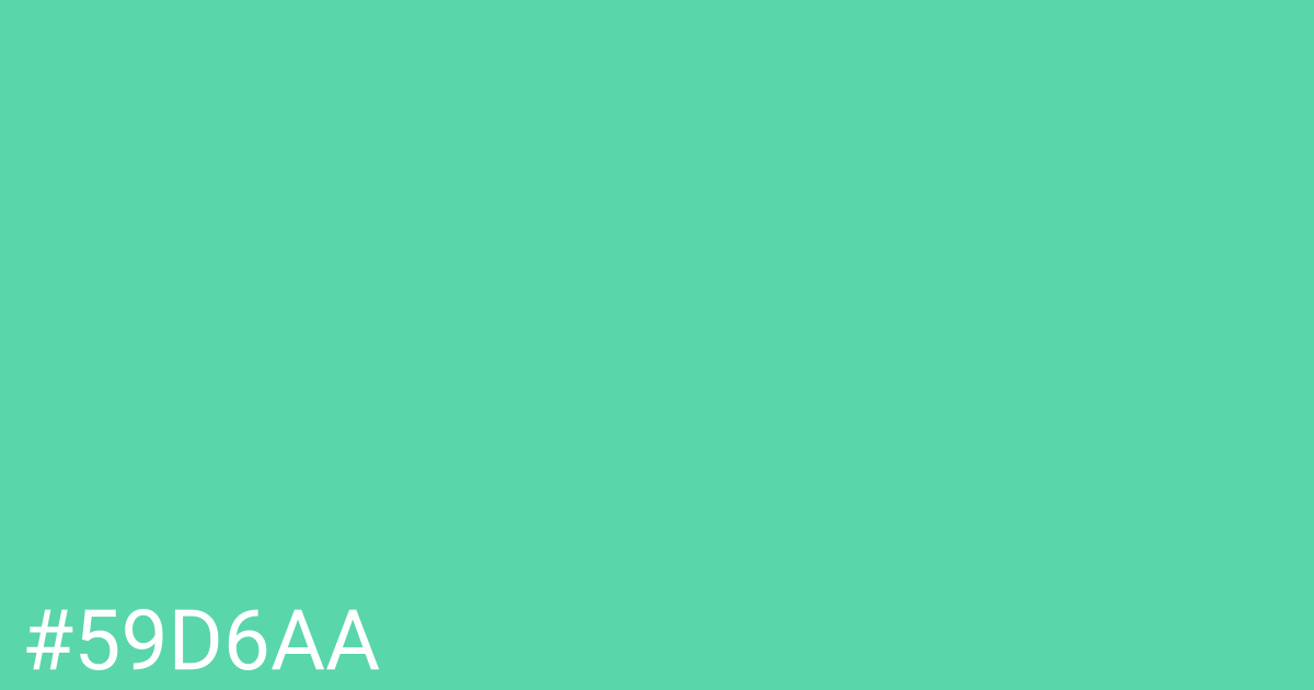 Hex color #59d6aa graphic