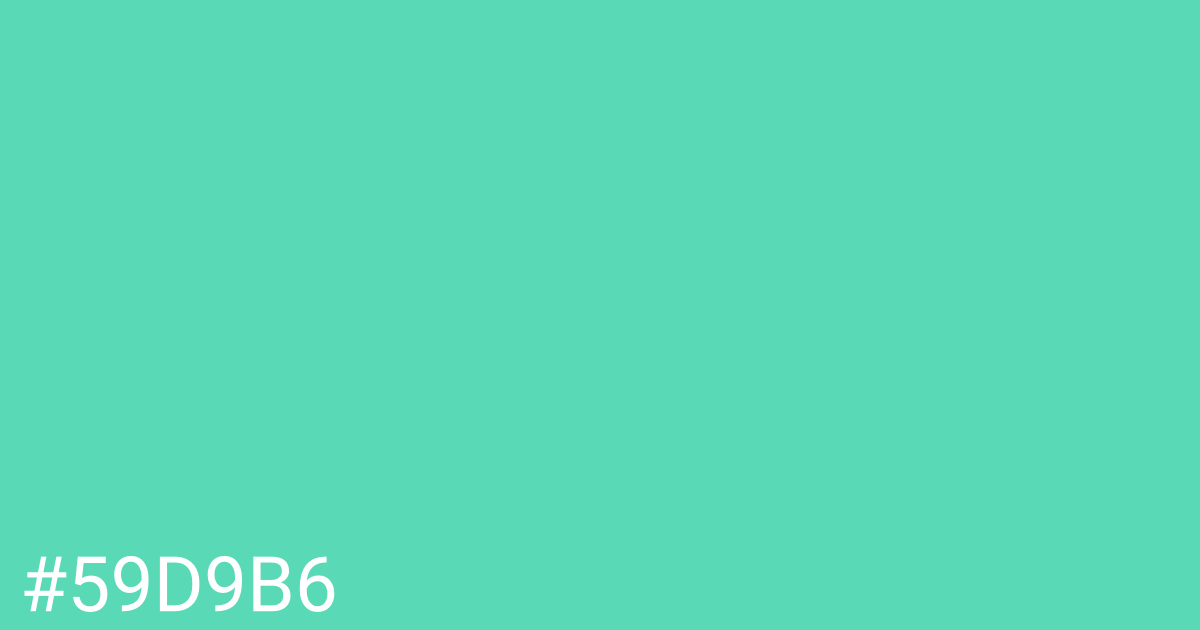 Hex color #59d9b6 graphic