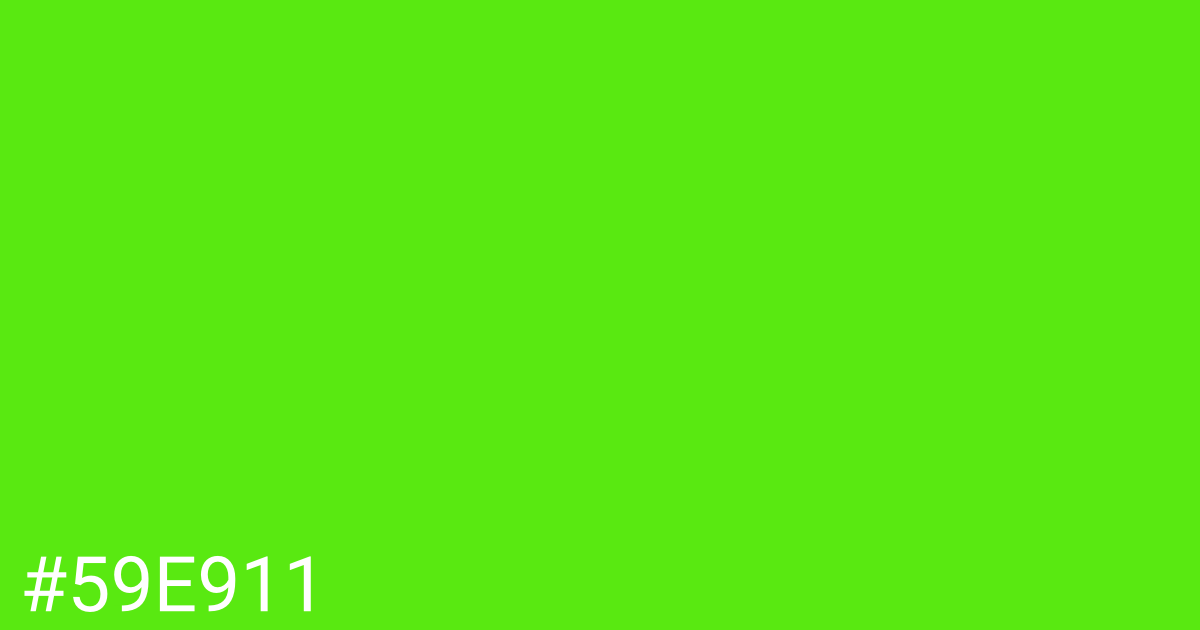 Hex color #59e911 graphic