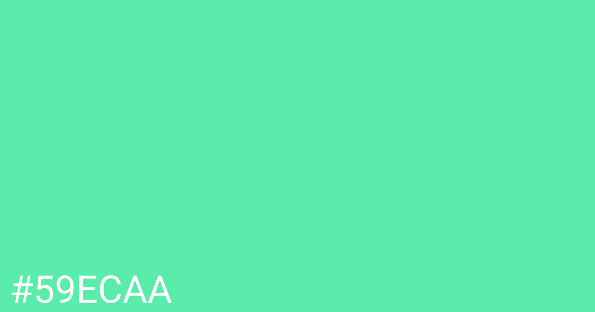 Hex color #59ecaa graphic