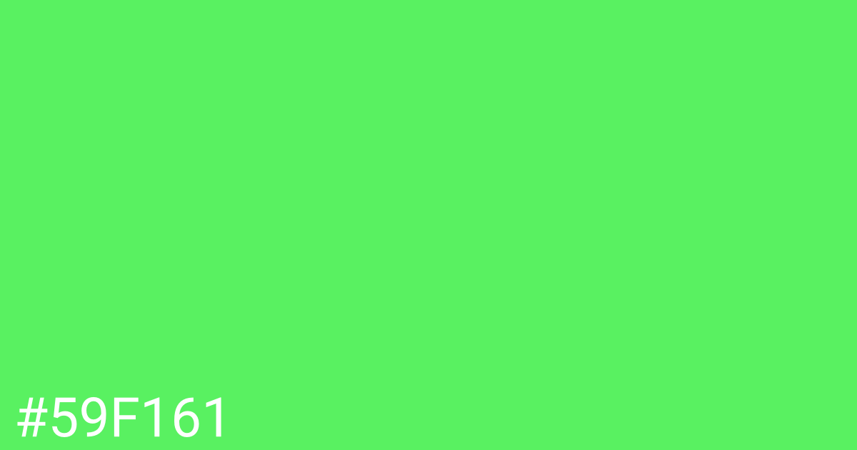 Hex color #59f161 graphic