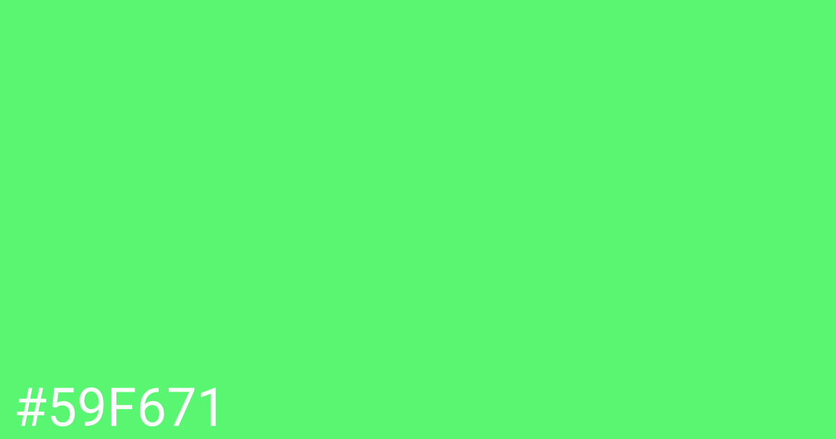 Hex color #59f671 graphic