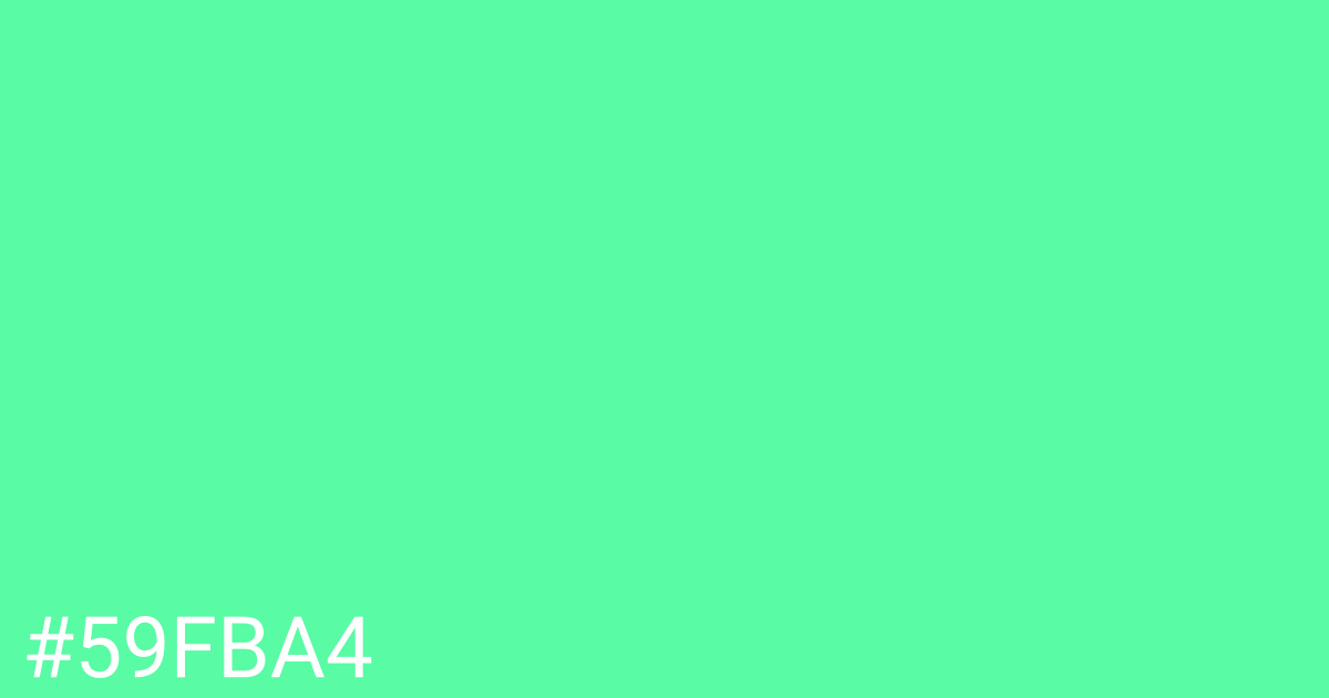 Hex color #59fba4 graphic