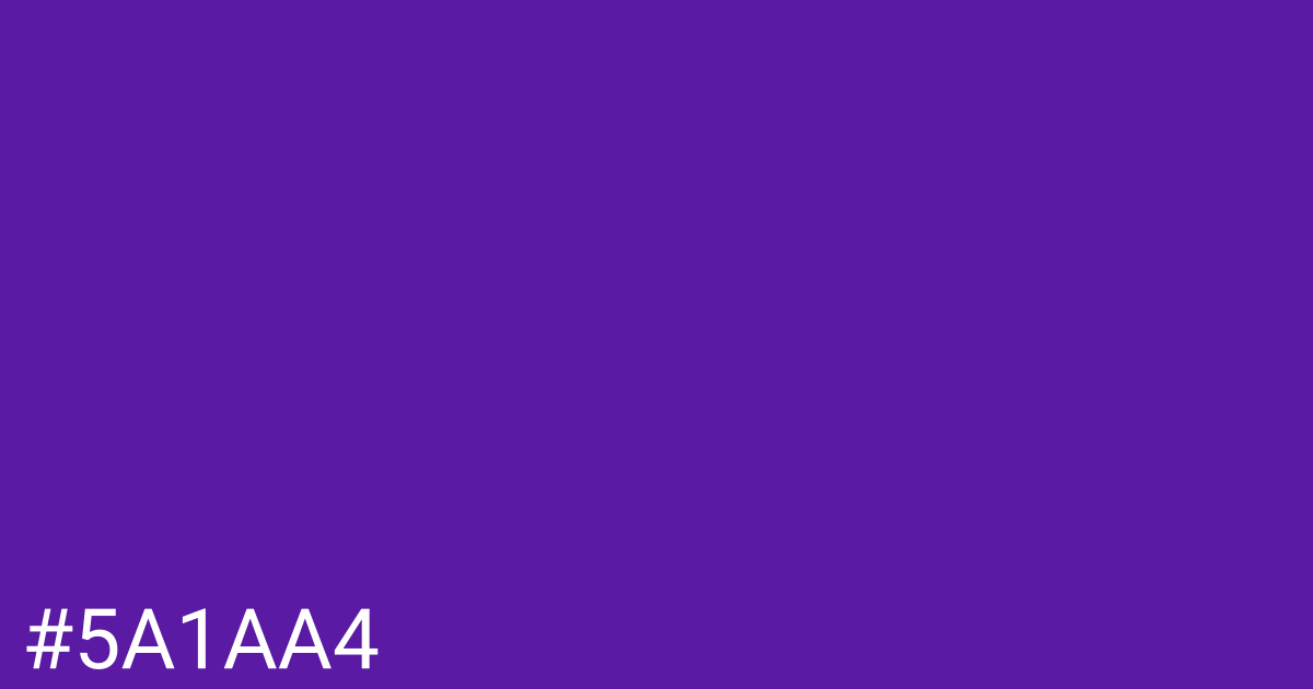 Hex color #5a1aa4 graphic