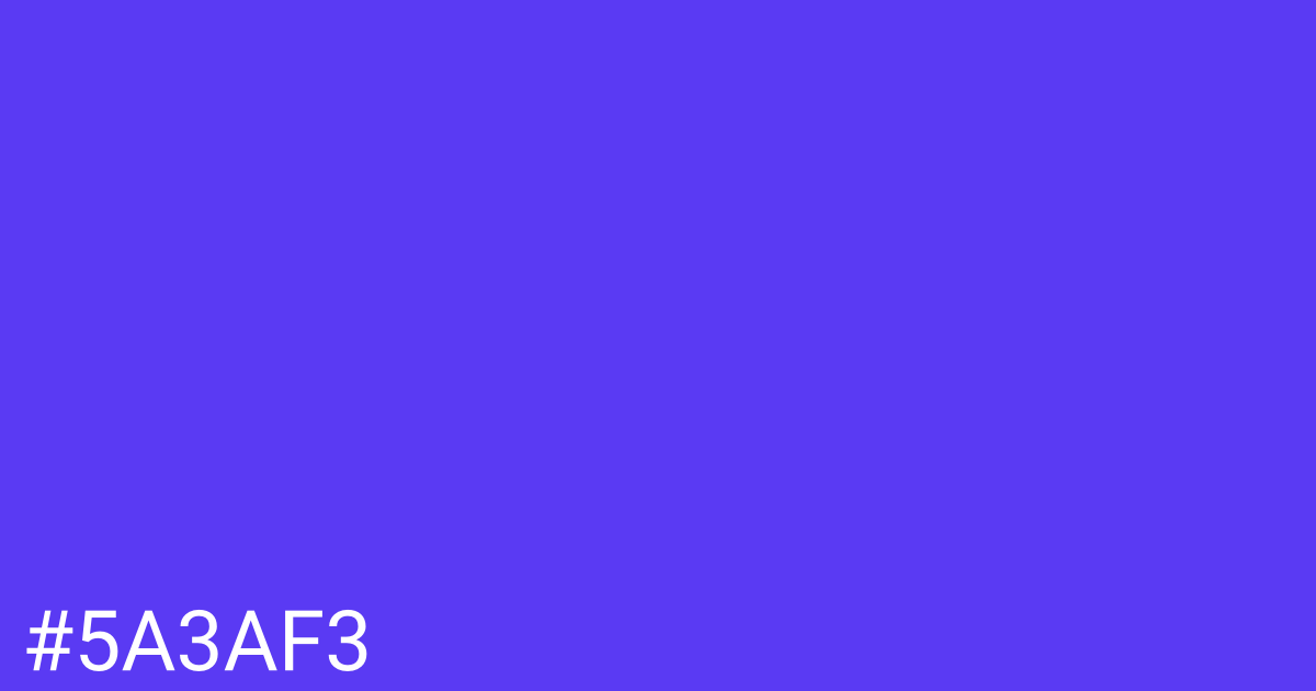 Hex color #5a3af3 graphic