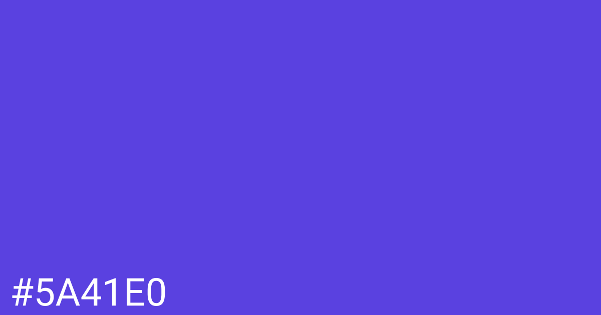 Hex color #5a41e0 graphic