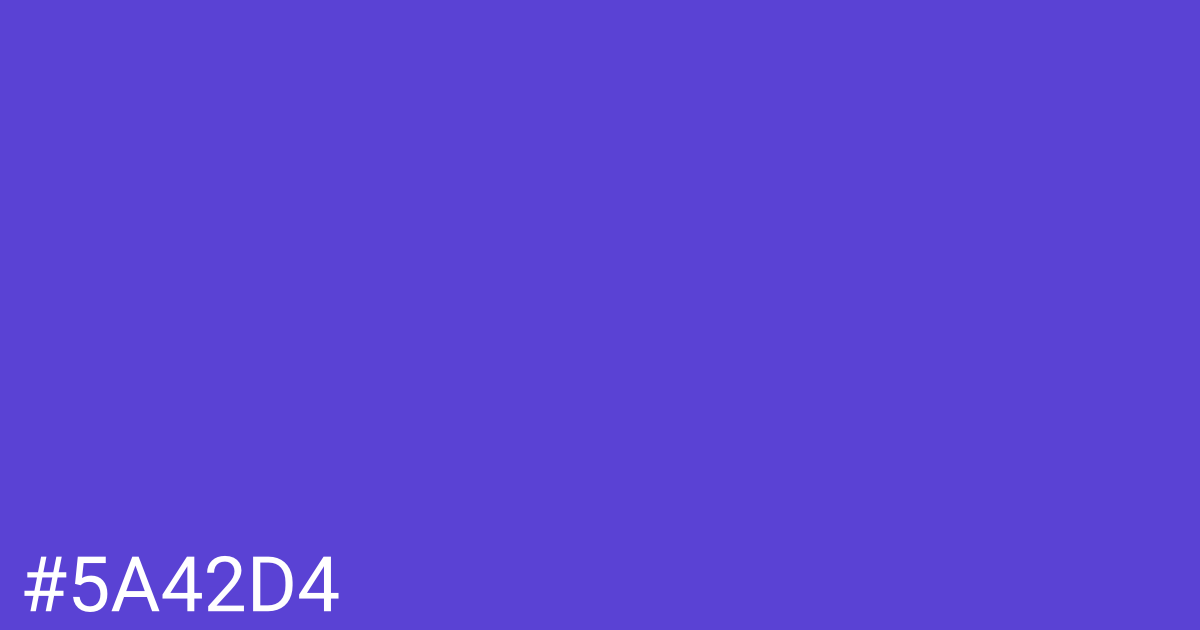 Hex color #5a42d4 graphic