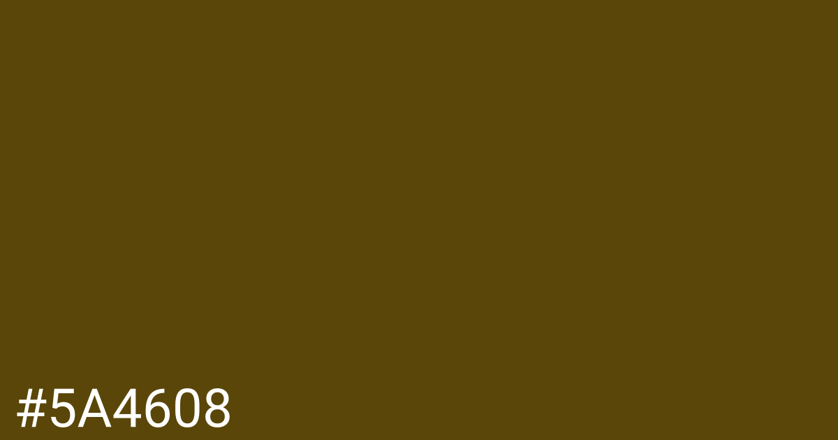 Hex color #5a4608 graphic