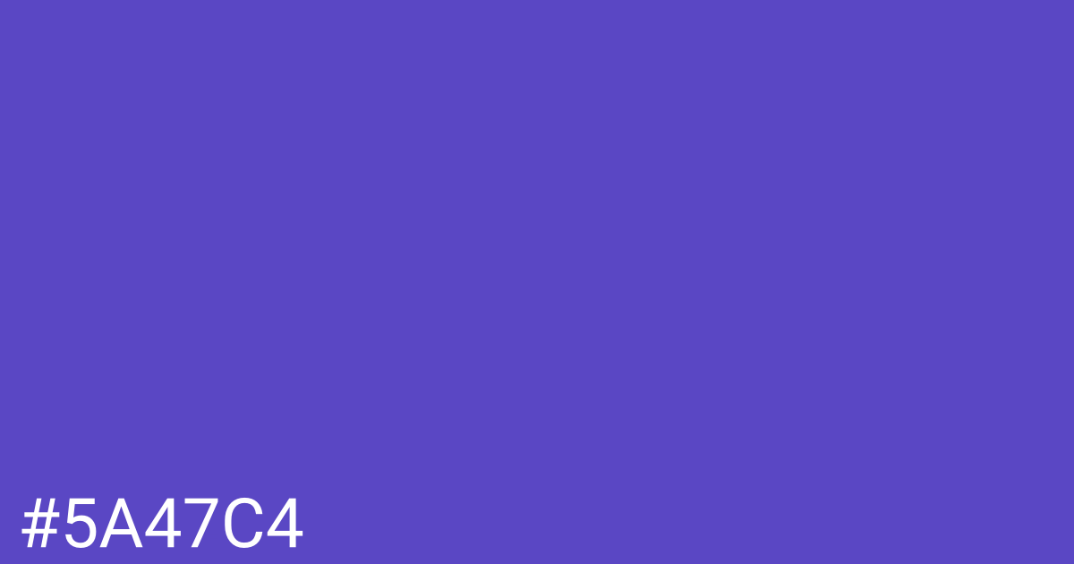 Hex color #5a47c4 graphic