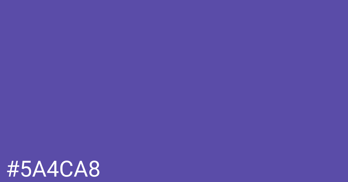 Hex color #5a4ca8 graphic