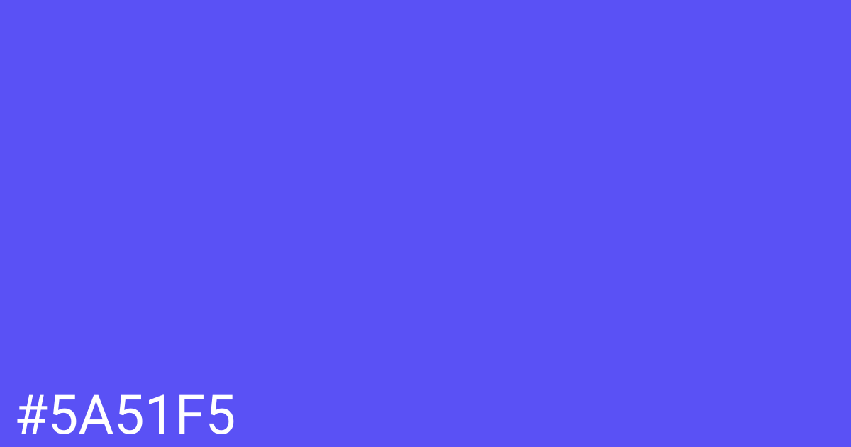 Hex color #5a51f5 graphic