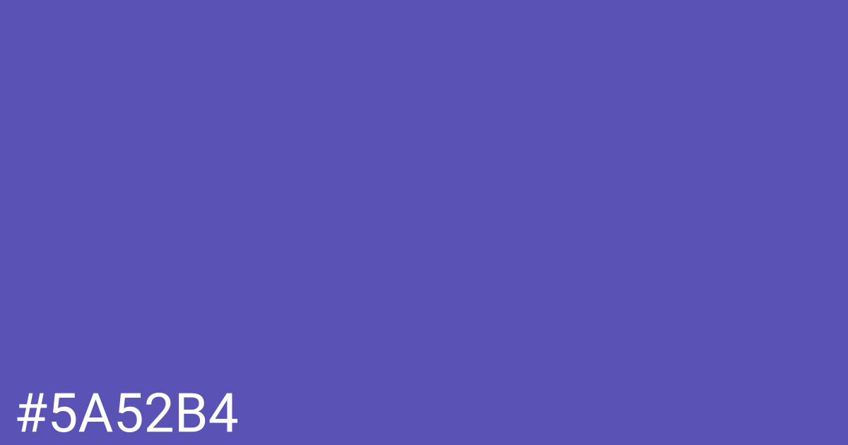 Hex color #5a52b4 graphic