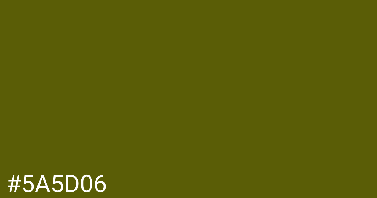 Hex color #5a5d06 graphic