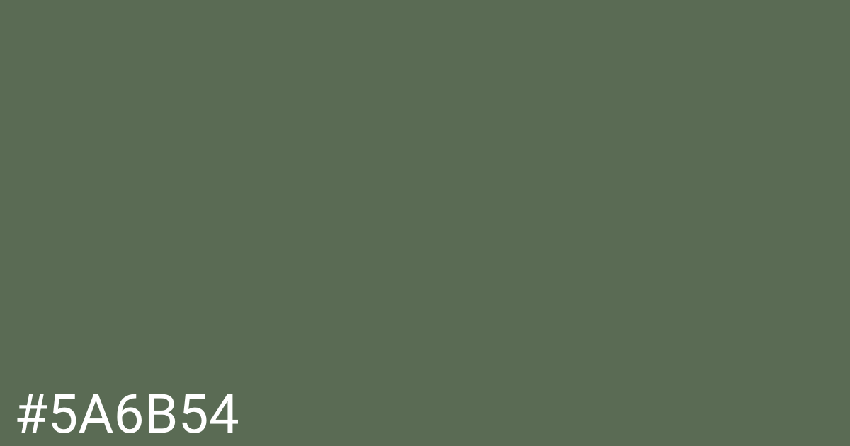 Hex color #5a6b54 graphic