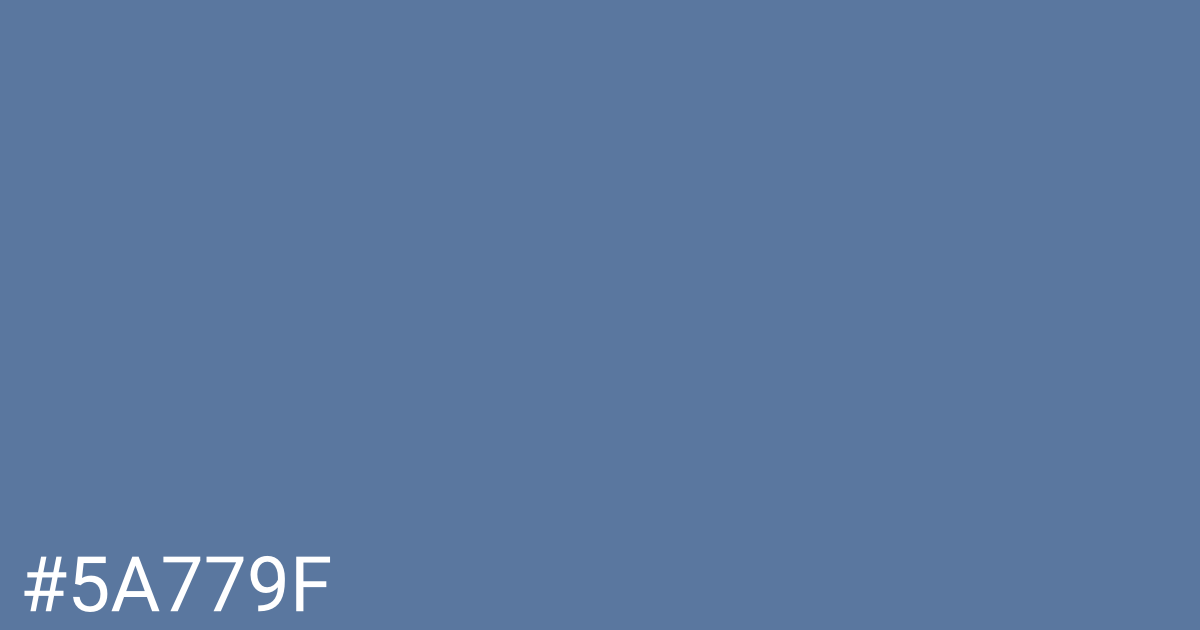 Hex color #5a779f graphic