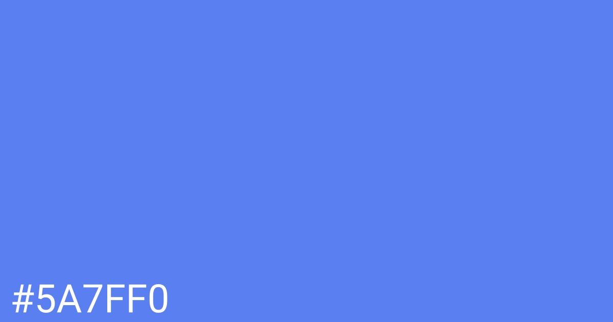 Hex color #5a7ff0 graphic