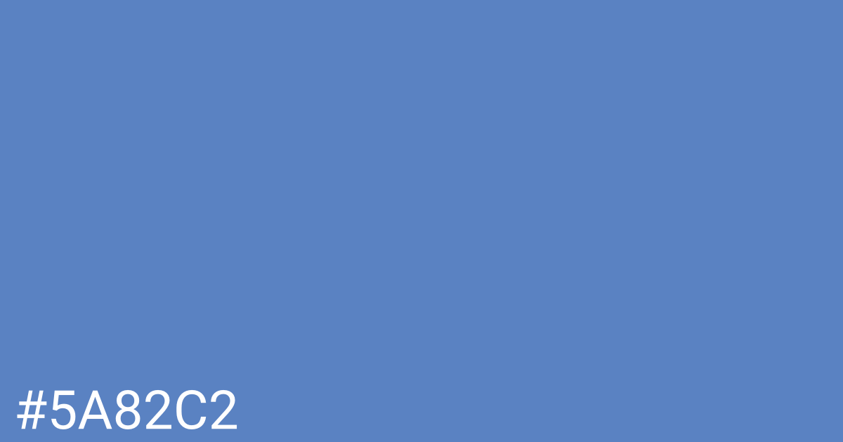 Hex color #5a82c2 graphic