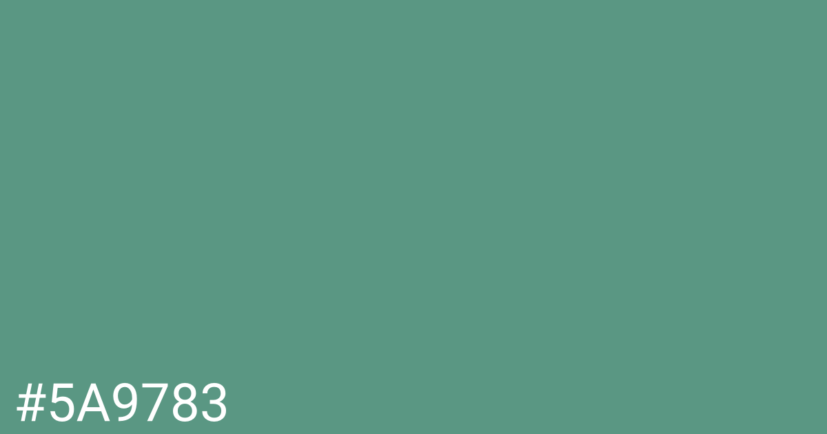 Hex color #5a9783 graphic