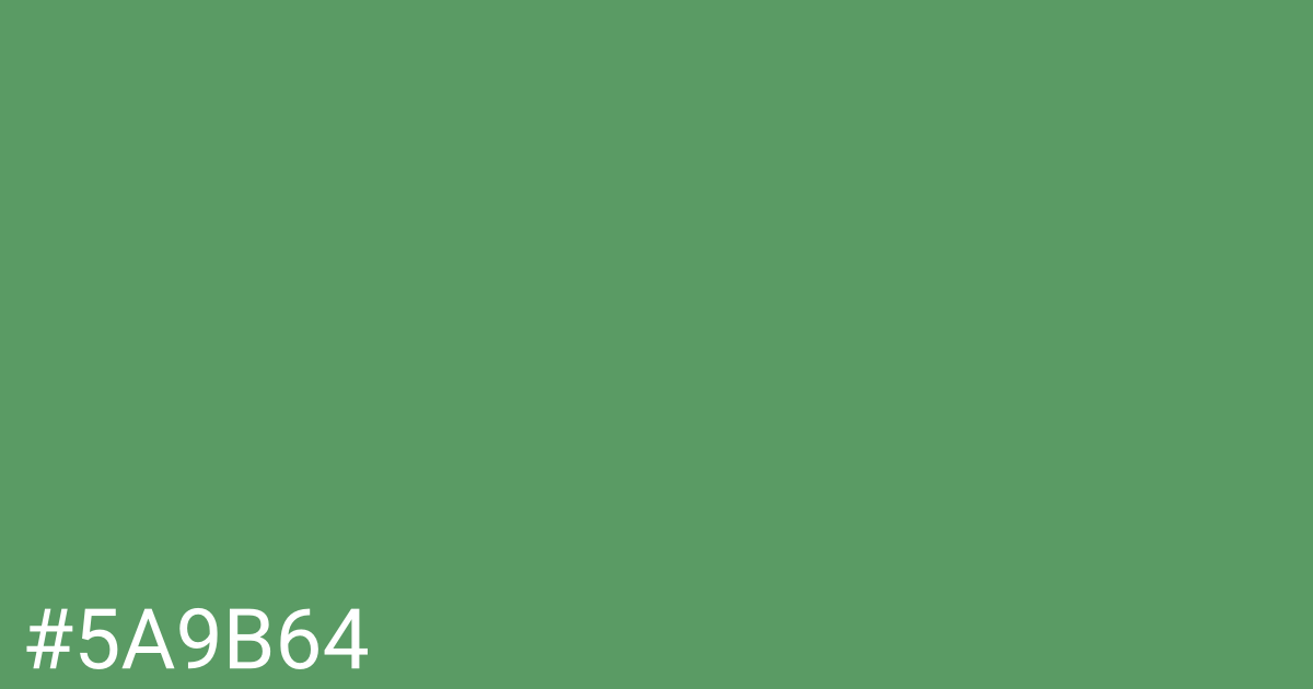 Hex color #5a9b64 graphic