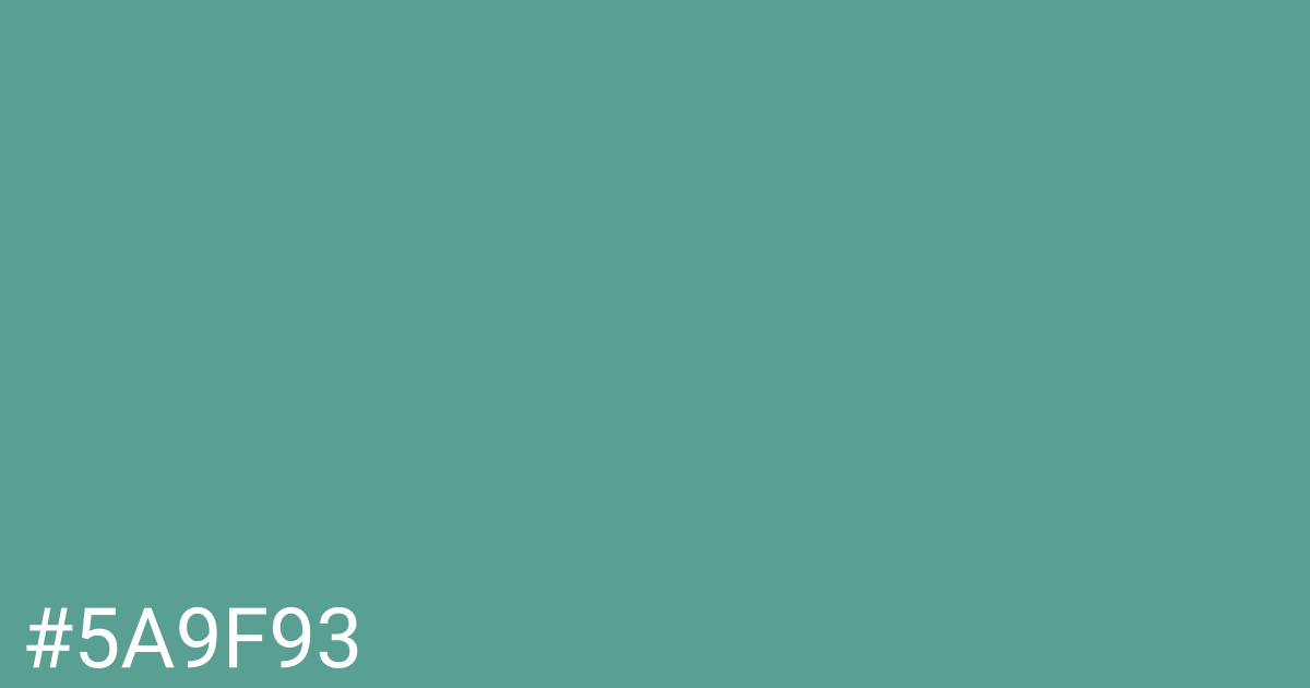 Hex color #5a9f93 graphic