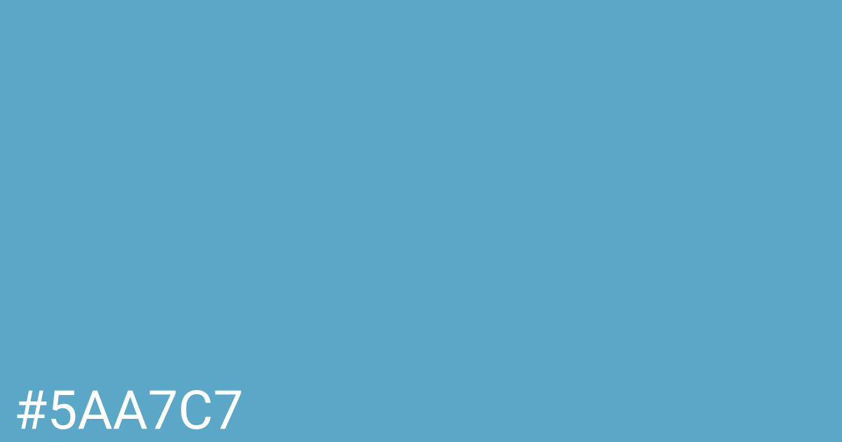 Hex color #5aa7c7 graphic