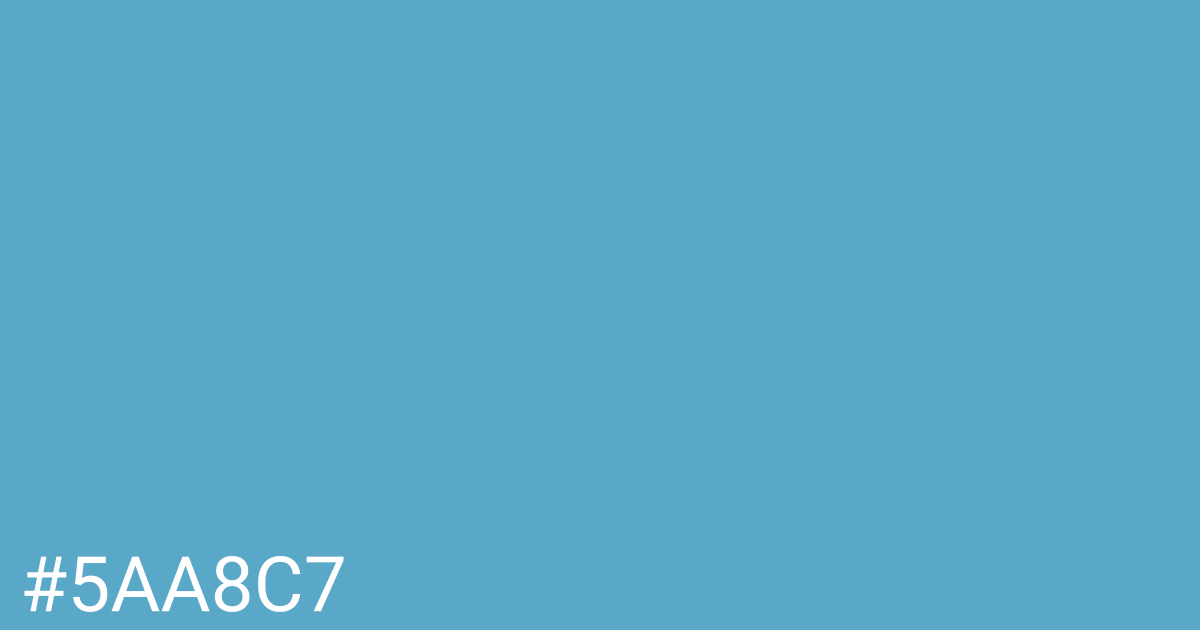 Hex color #5aa8c7 graphic