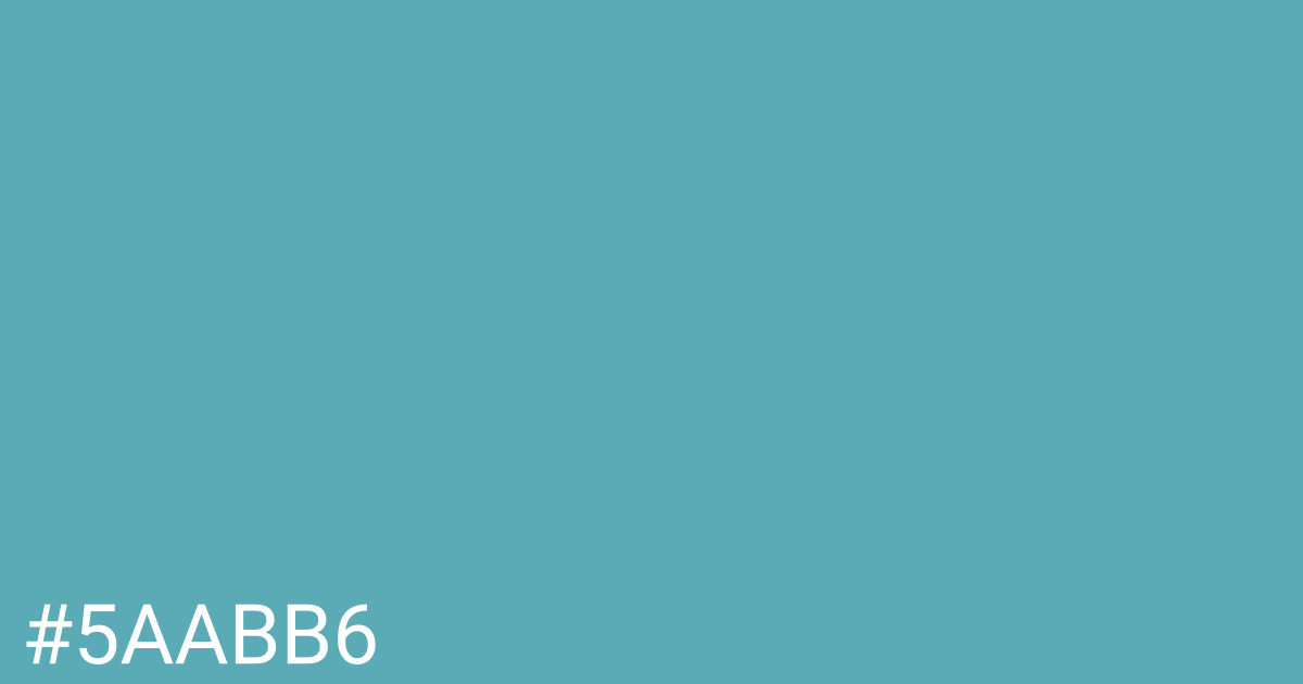 Hex color #5aabb6 graphic