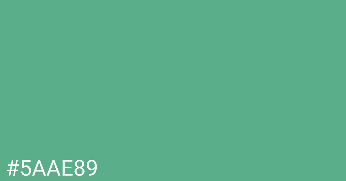 Hex color #5aae89 graphic