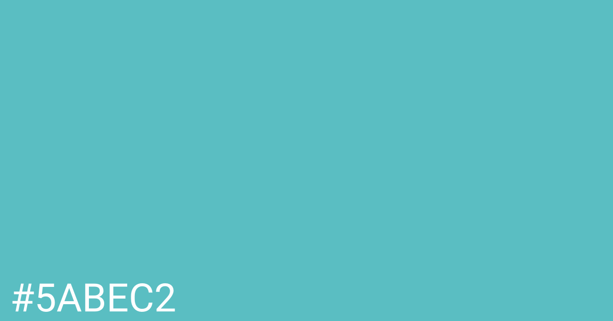 Hex color #5abec2 graphic