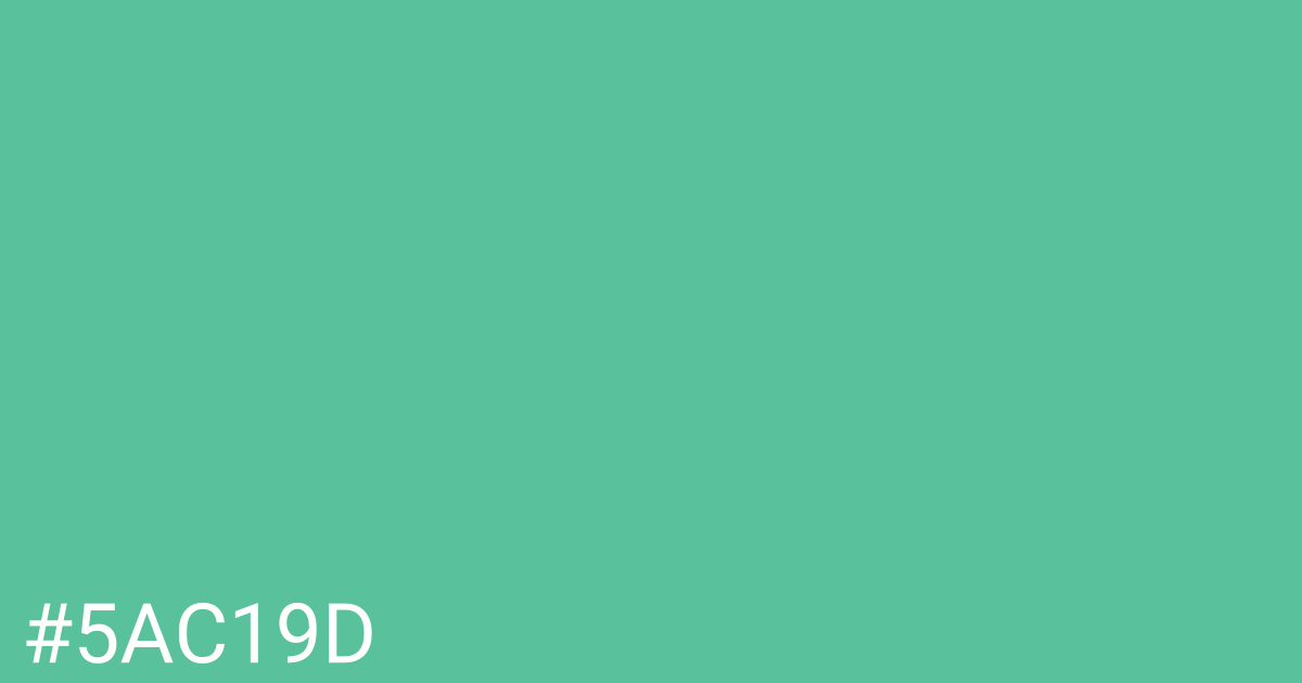 Hex color #5ac19d graphic
