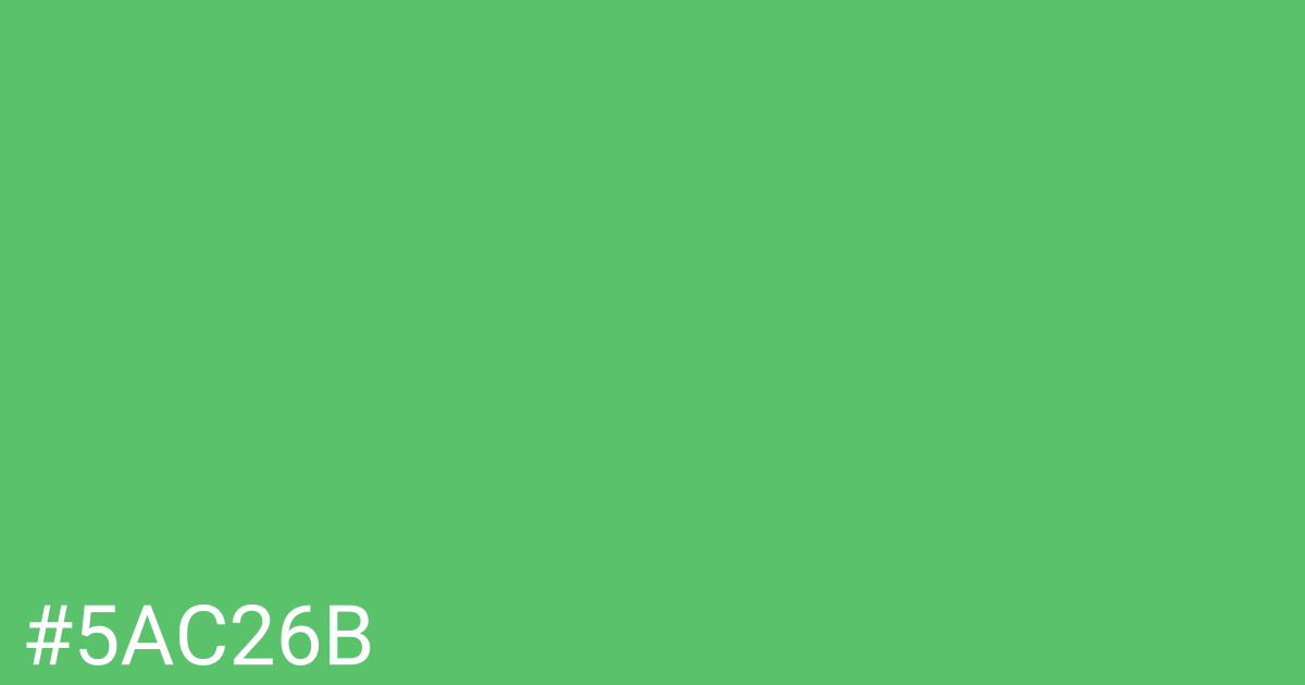 Hex color #5ac26b graphic