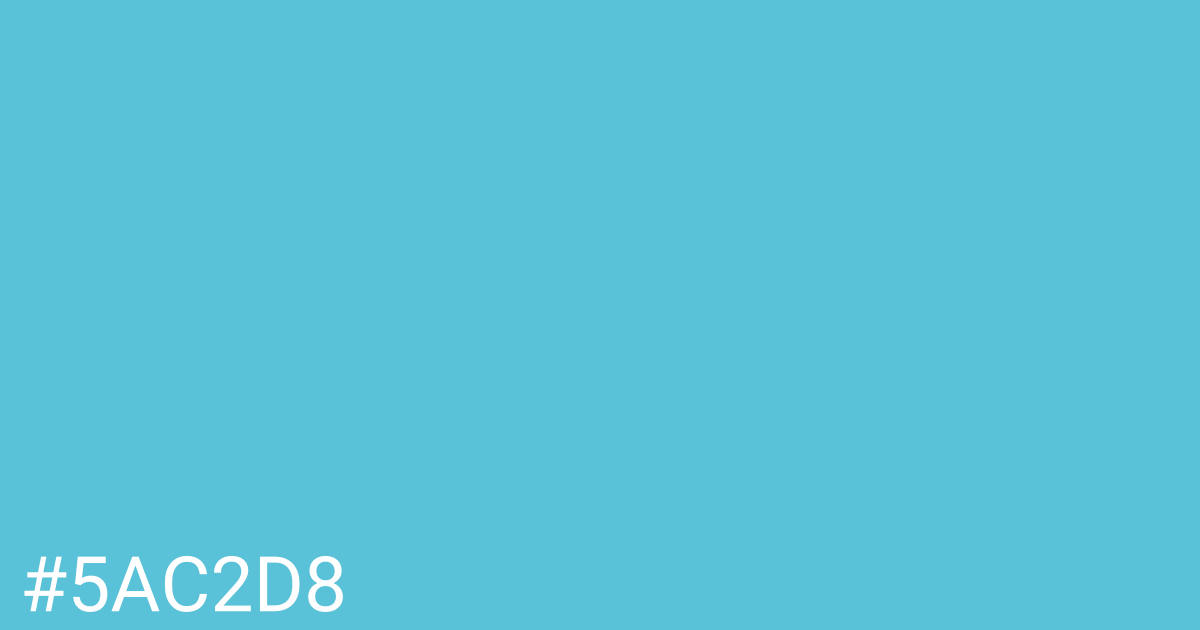 Hex color #5ac2d8 graphic