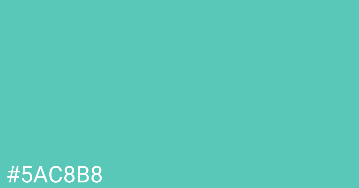 Hex color #5ac8b8 graphic