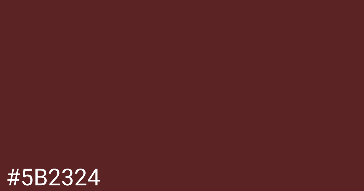 Hex color #5b2324 graphic