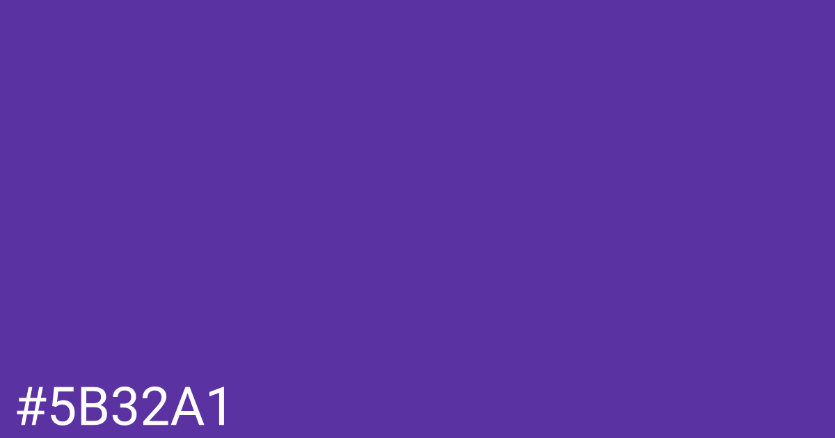 Hex color #5b32a1 graphic