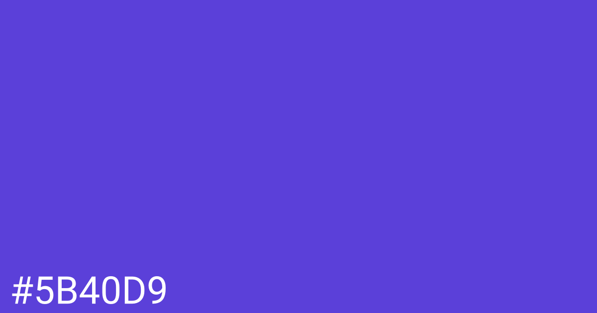Hex color #5b40d9 graphic