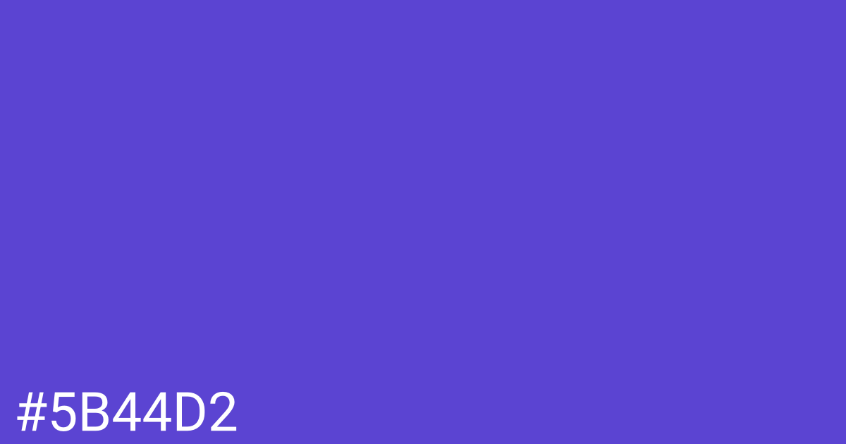 Hex color #5b44d2 graphic