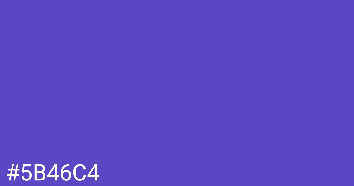 Hex color #5b46c4 graphic