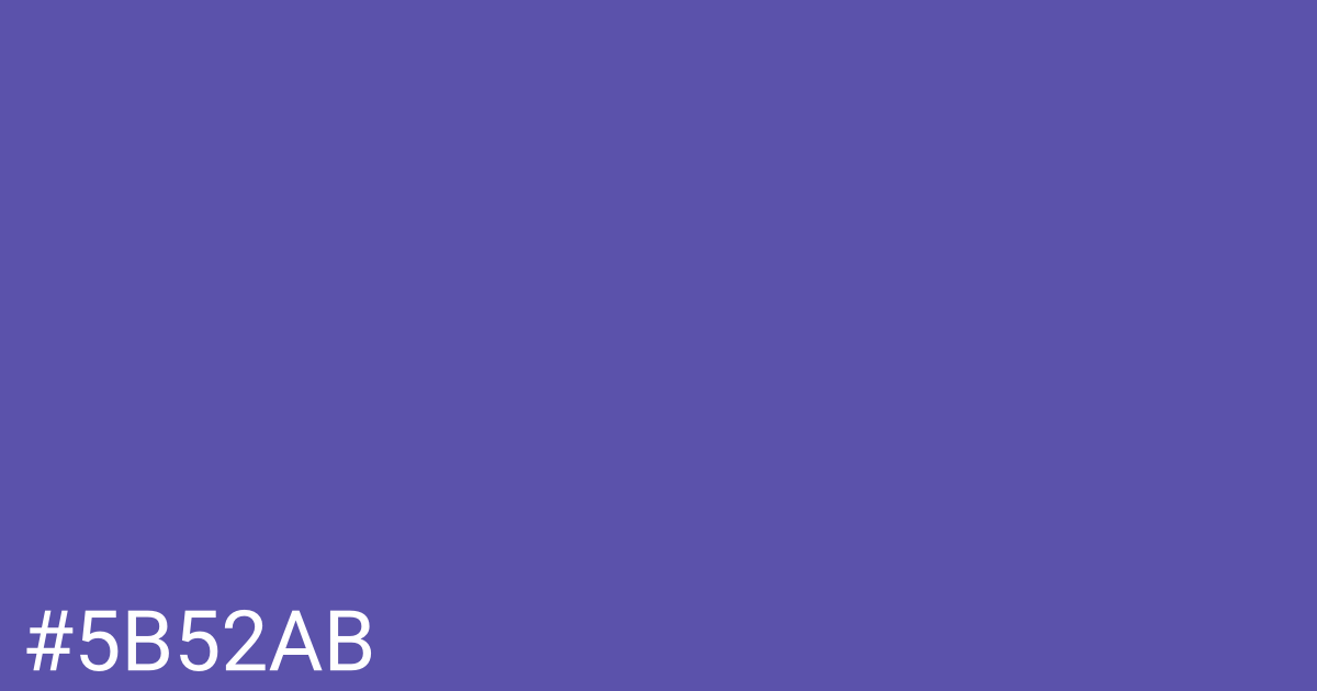 Hex color #5b52ab graphic