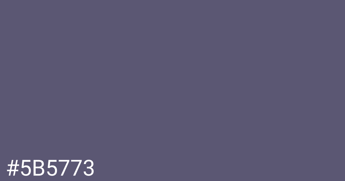 Hex color #5b5773 graphic