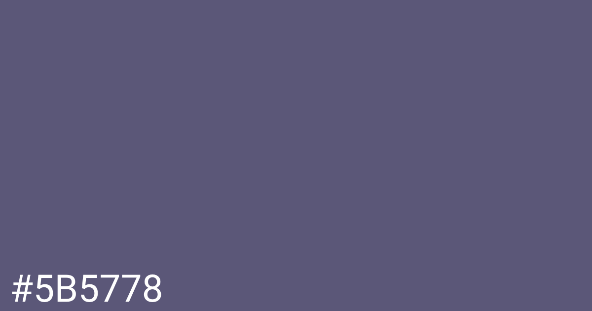 Hex color #5b5778 graphic