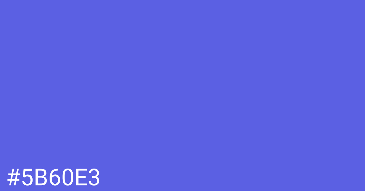 Hex color #5b60e3 graphic