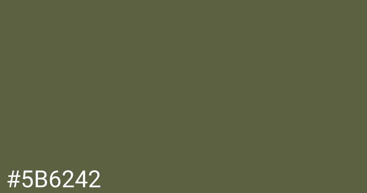 Hex color #5b6242 graphic