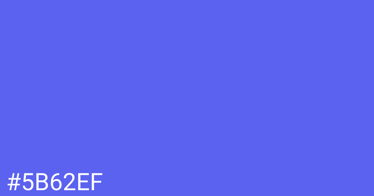 Hex color #5b62ef graphic