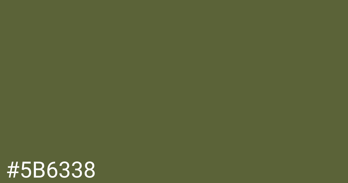 Hex color #5b6338 graphic