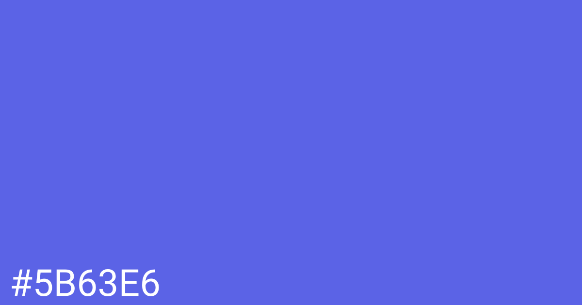 Hex color #5b63e6 graphic