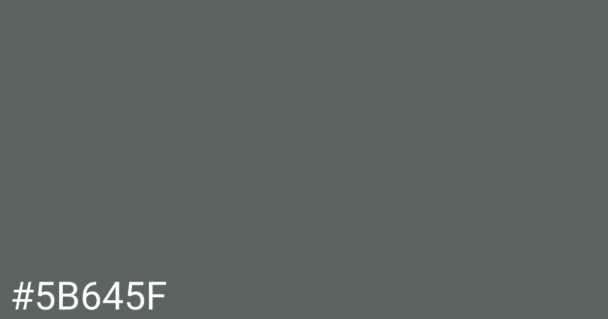 Hex color #5b645f graphic